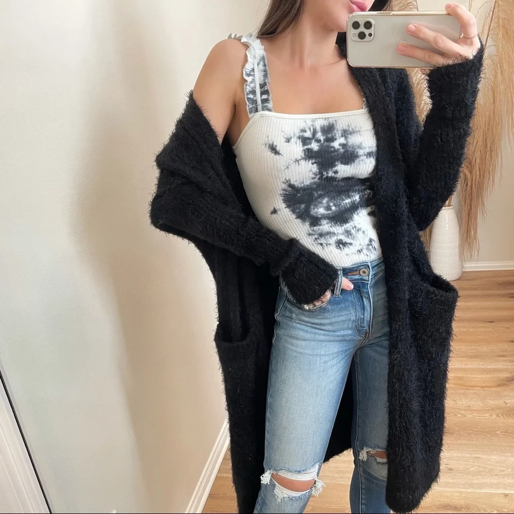 🆕Feeling Good Tie Dye Bodysuit | Black NWOT - Picture 11 of 13